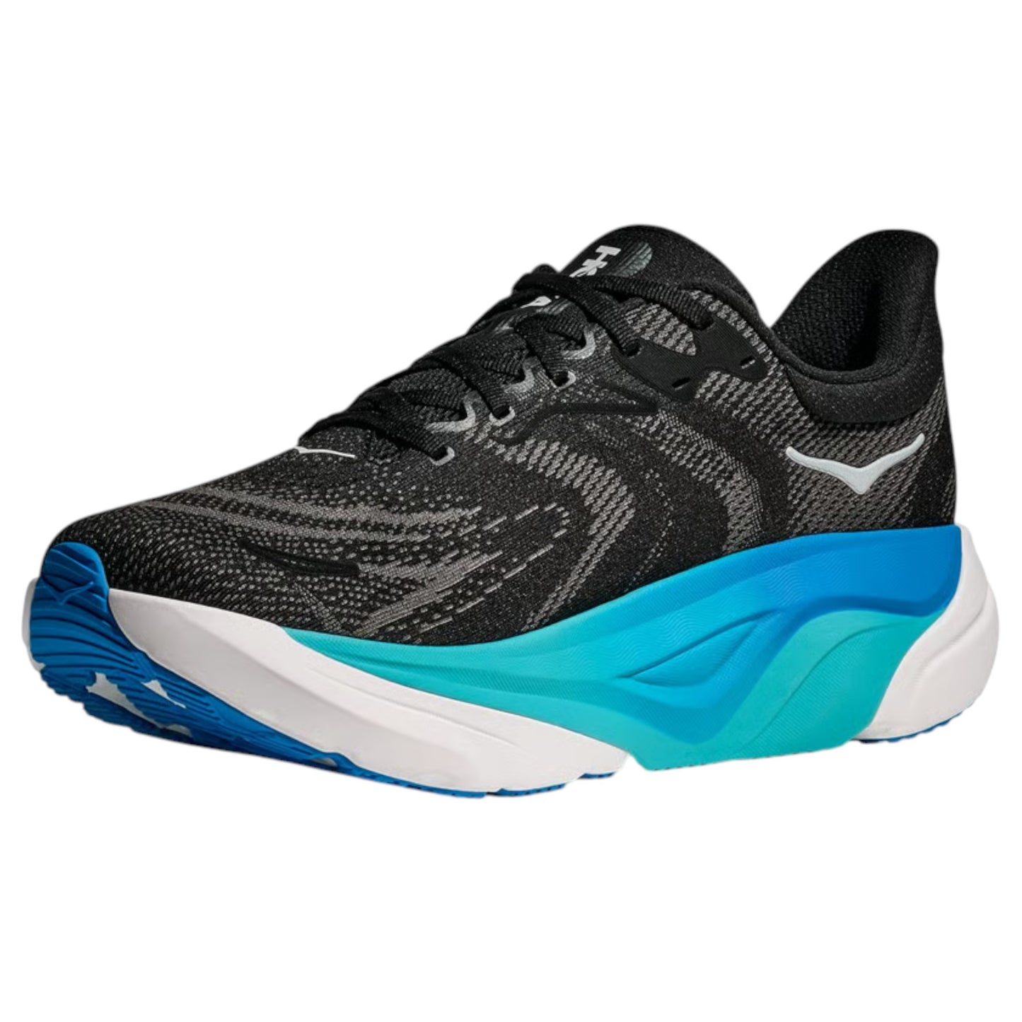 Mens Hoka Arahi 8 Shoes Black/Skyward Blue