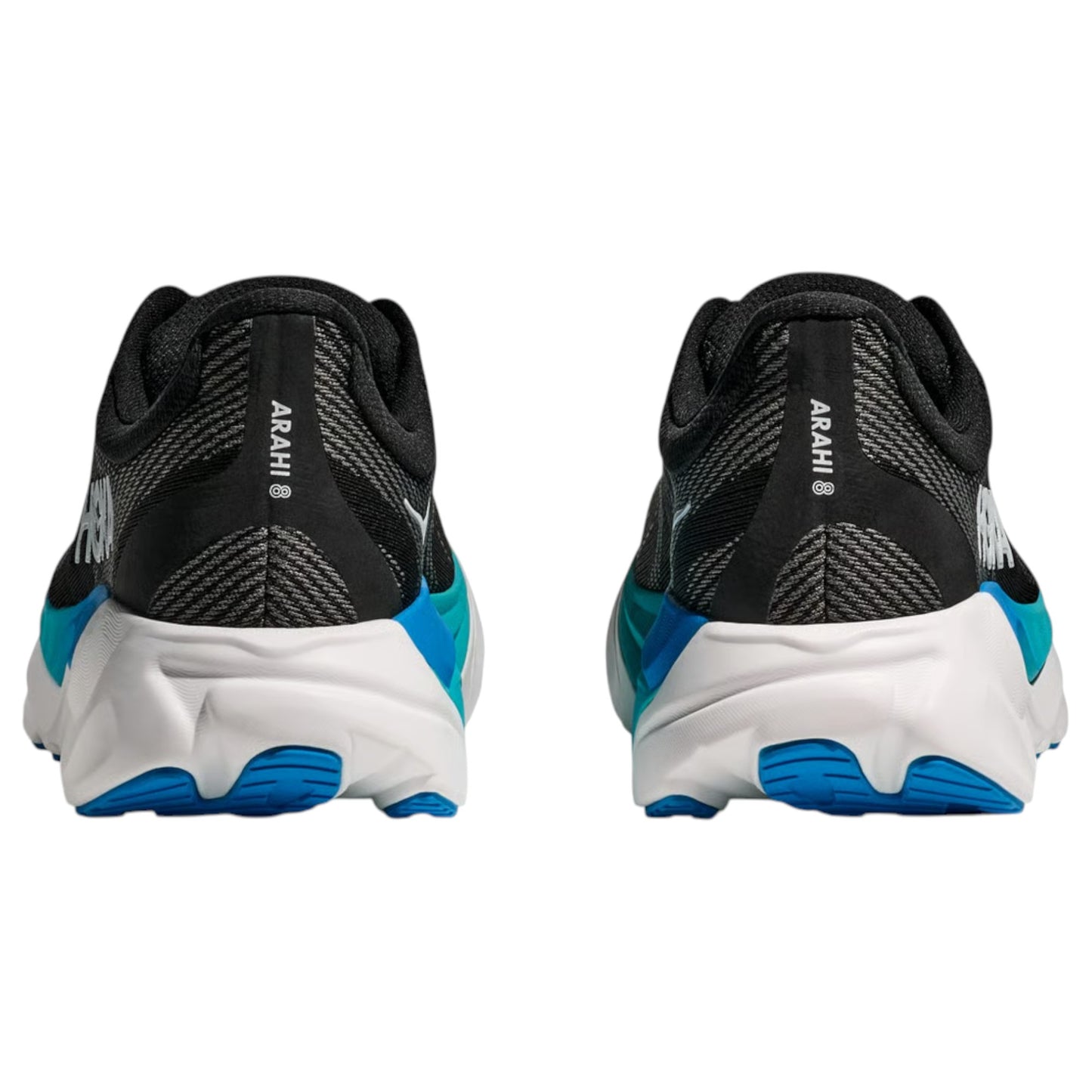 Mens Hoka Arahi 8 Shoes Black/Skyward Blue
