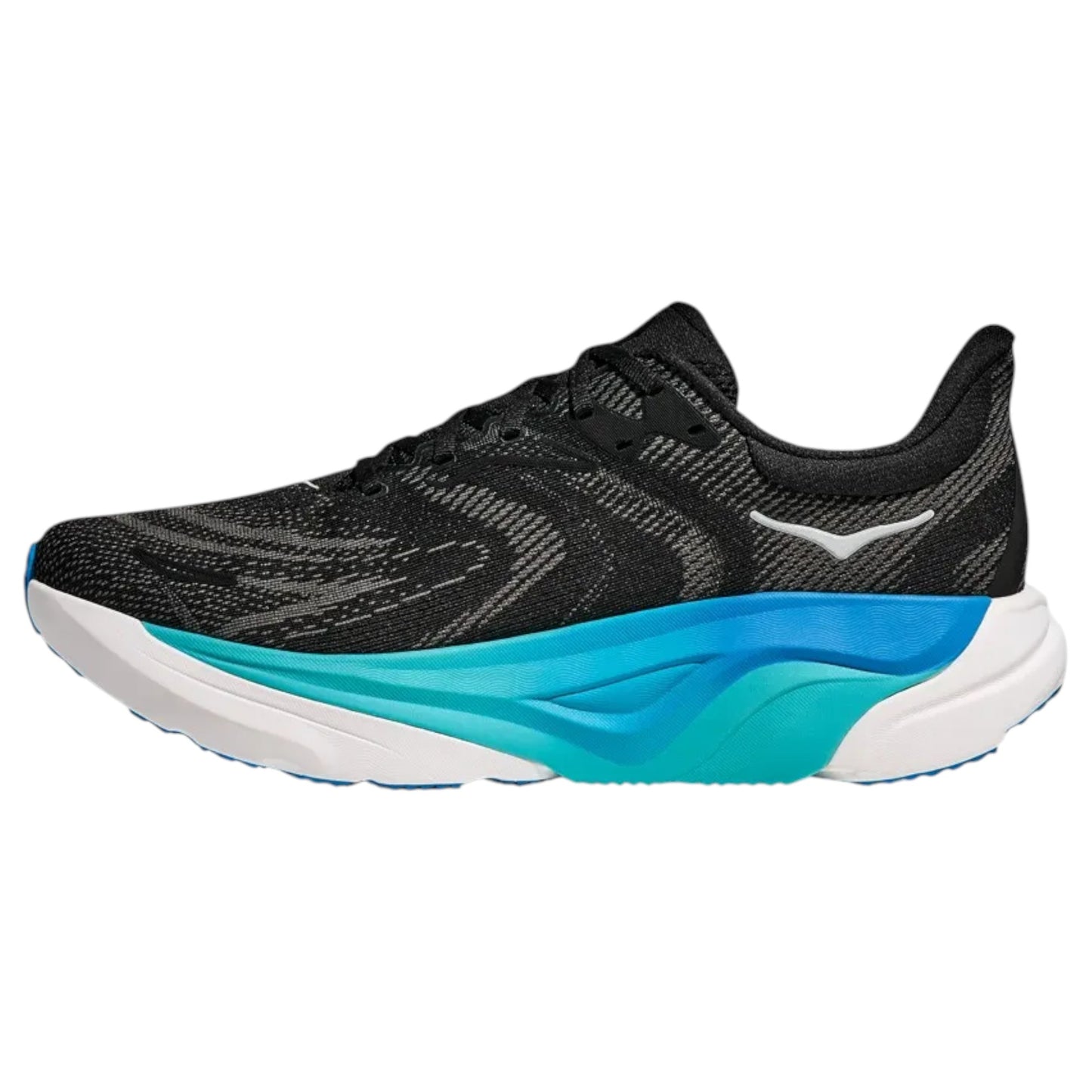 Mens Hoka Arahi 8 Shoes Black/Skyward Blue