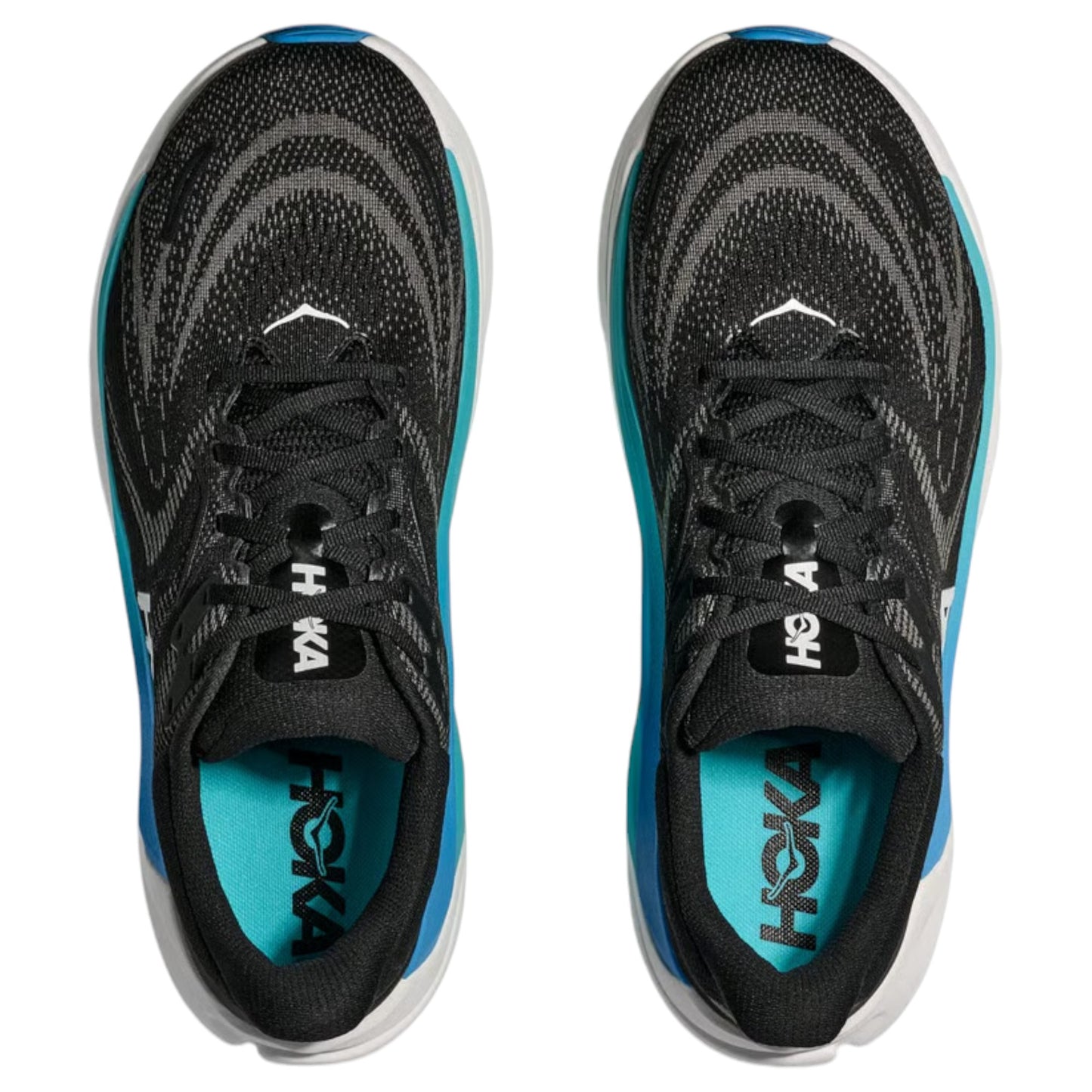 Mens Hoka Arahi 8 Shoes Black/Skyward Blue