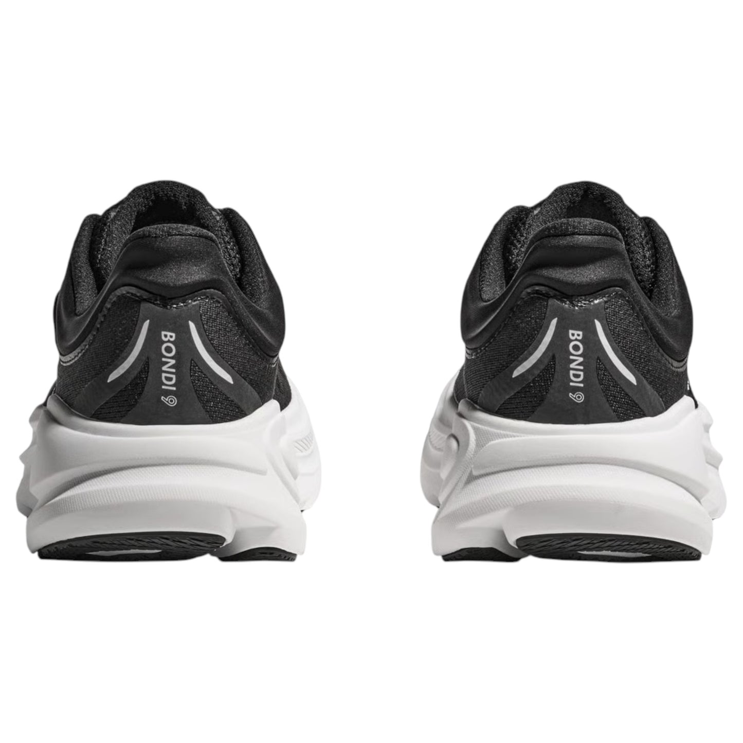 Mens Hoka Bondi 9 Shoes Black/White
