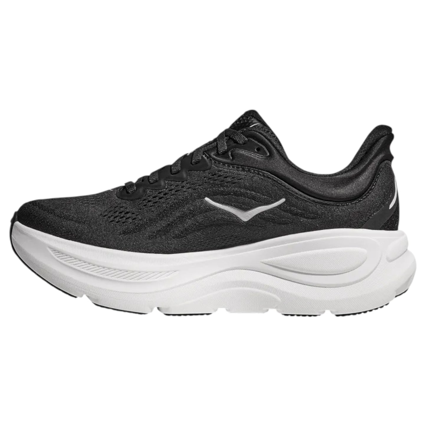 Womens Hoka Bondi 9 Shoes Black/White