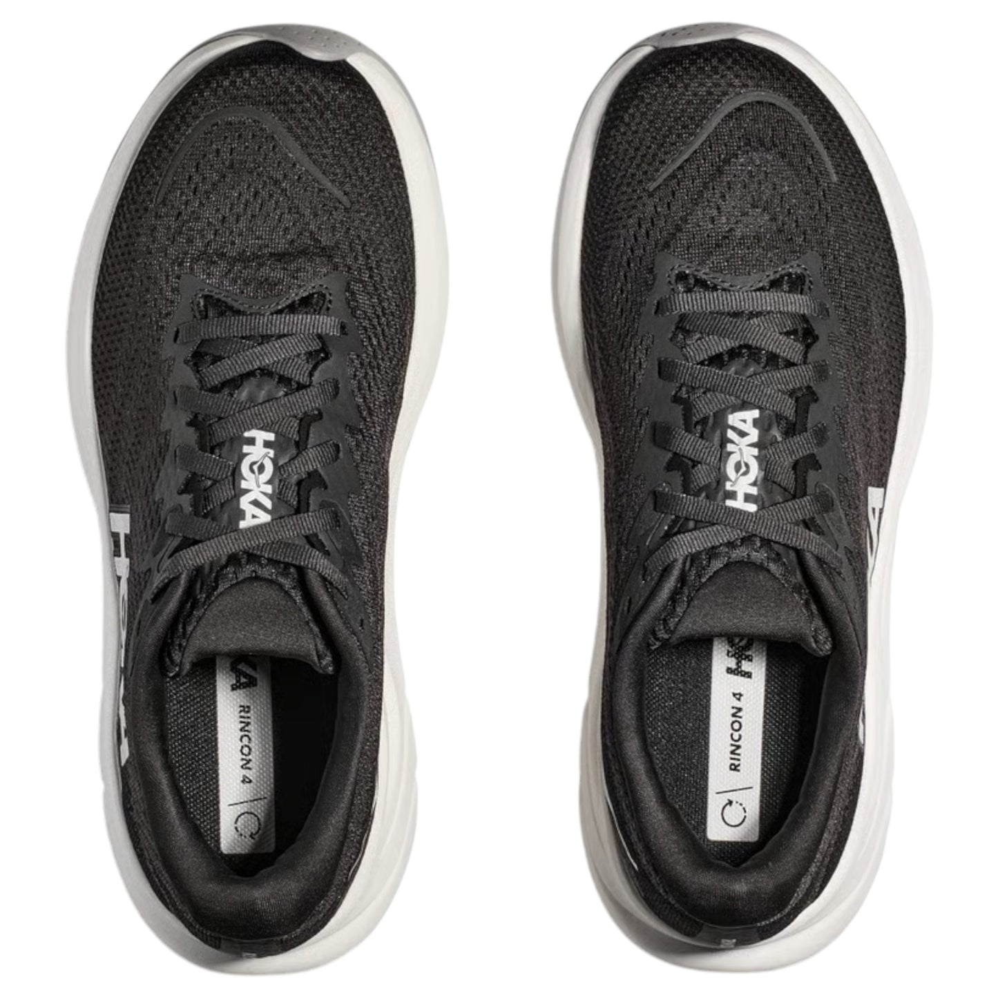 Mens Hoka Rincon 4 Shoes Black/White