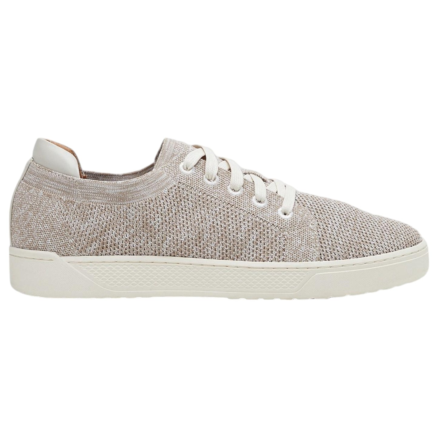 Mens Hush Puppies Allanby Shoes Oatmeal Flyknit