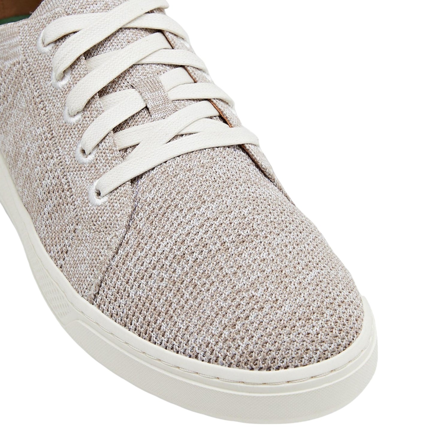 Mens Hush Puppies Allanby Shoes Oatmeal Flyknit