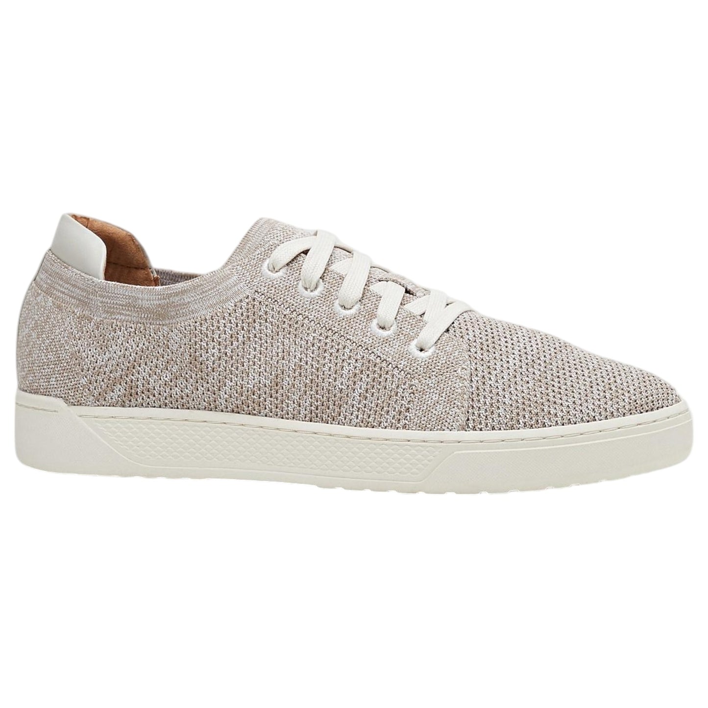 Mens Hush Puppies Allanby Shoes Oatmeal Flyknit