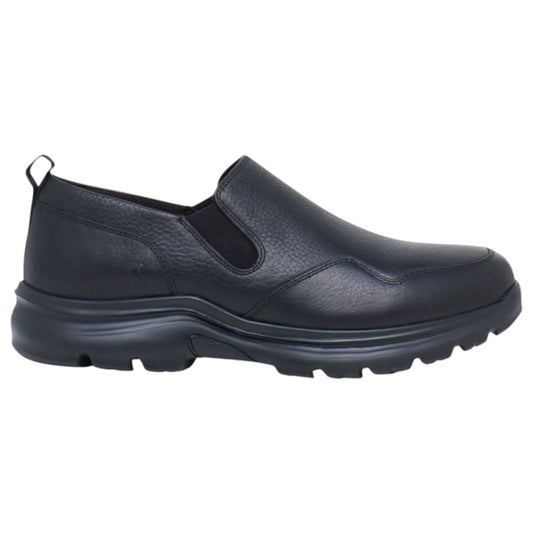 Mens Hush Puppies Alpe Shoes Black Pebble