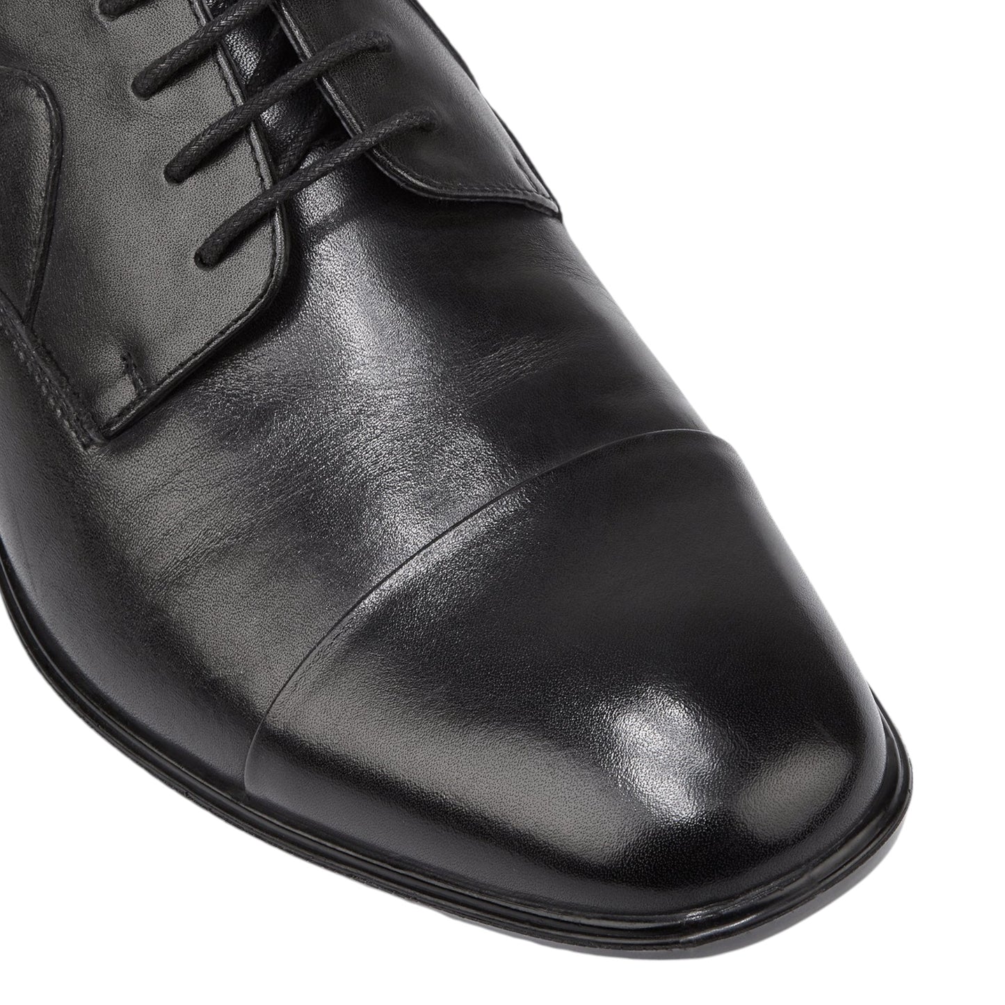 Mens Hush Puppies Cain Shoes Black
