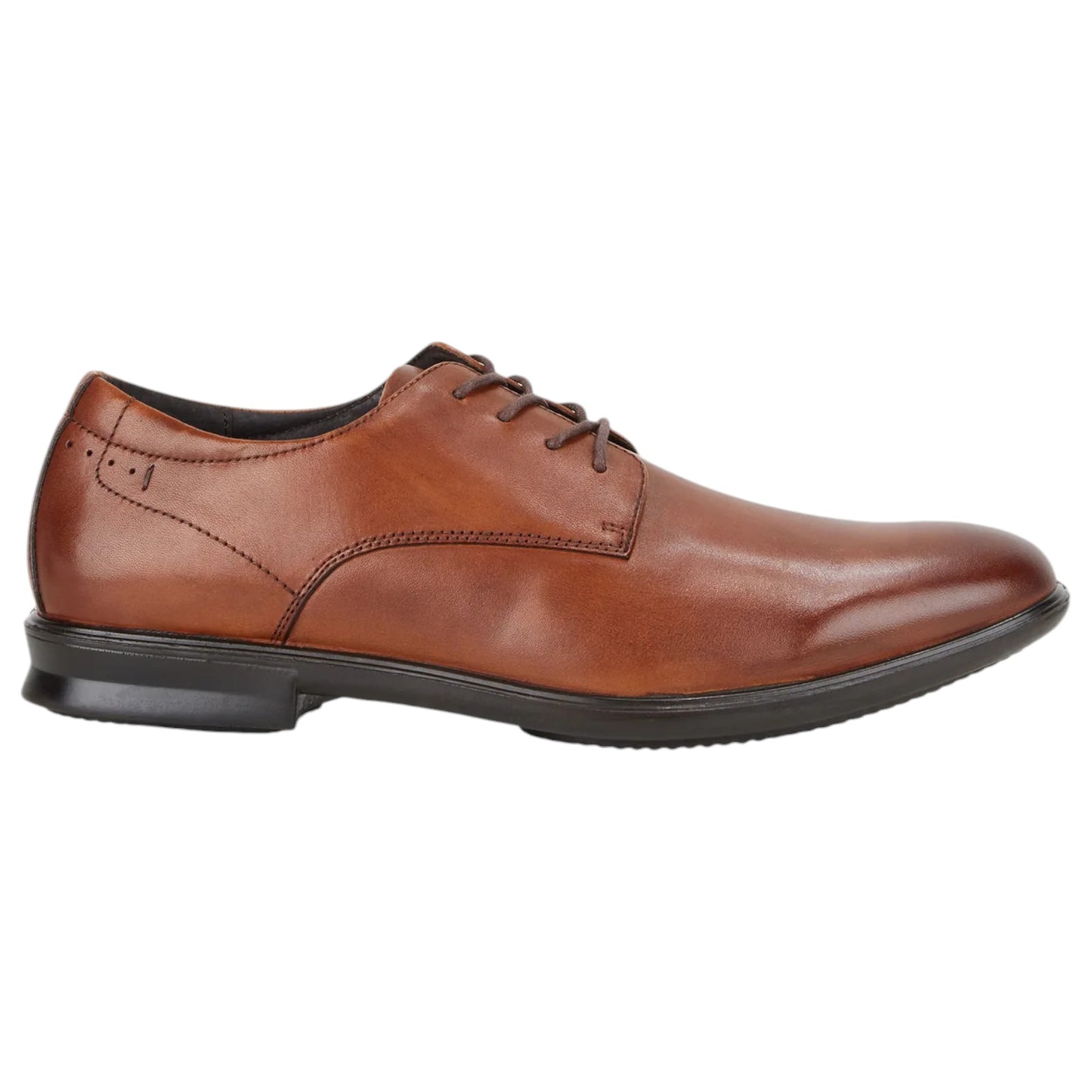 Mens Hush Puppies Cale Shoes Tan Burnish