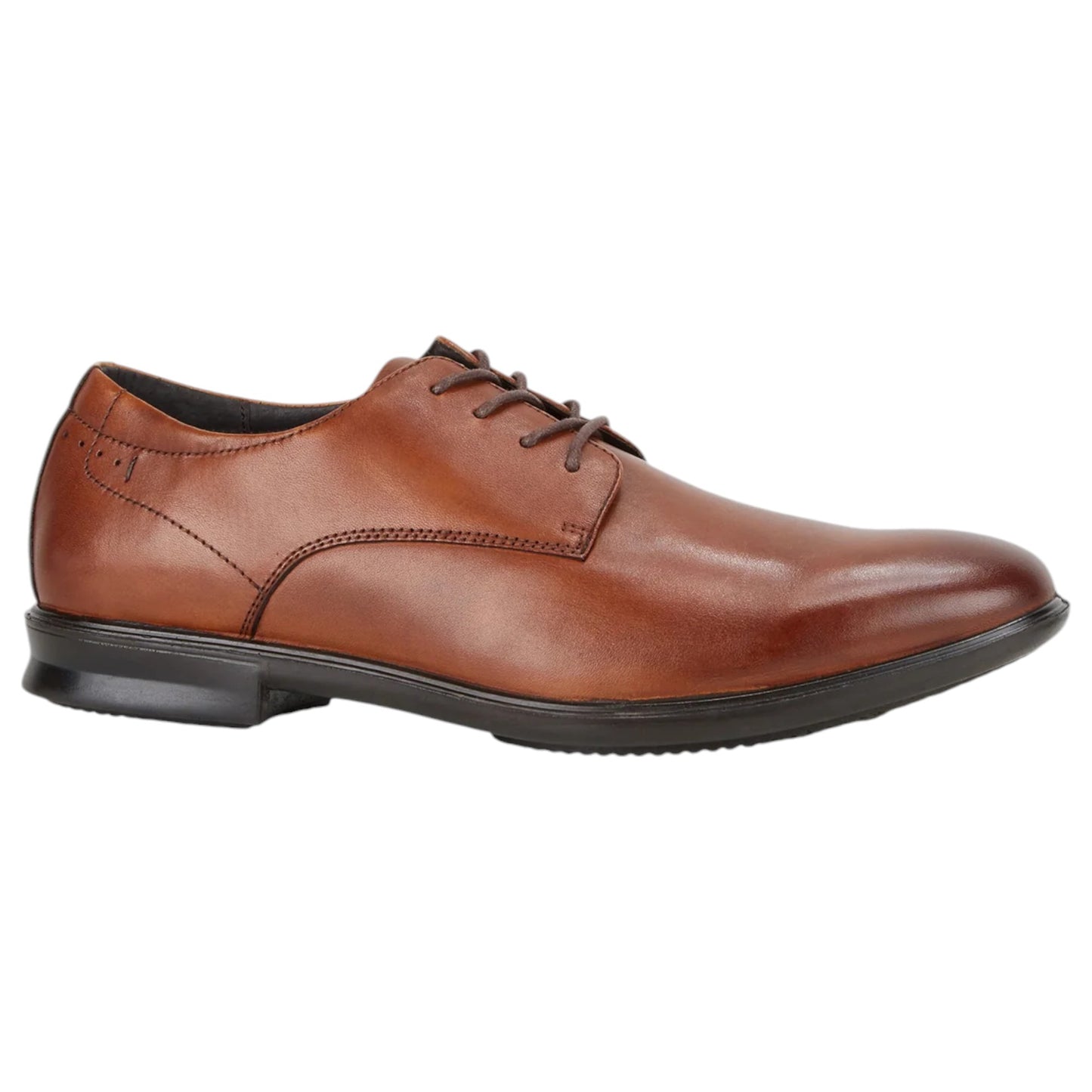 Mens Hush Puppies Cale Shoes Tan Burnish