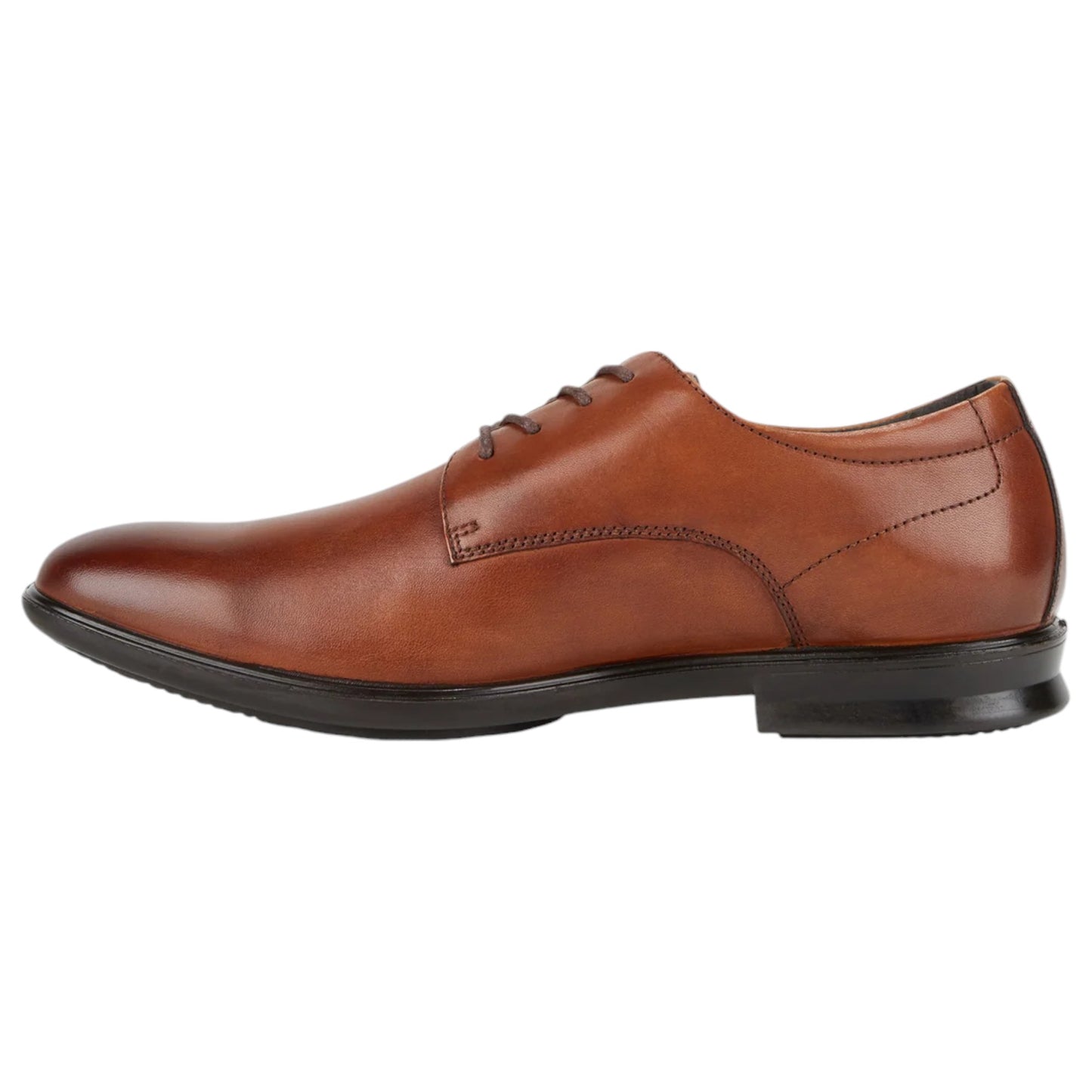 Mens Hush Puppies Cale Shoes Tan Burnish