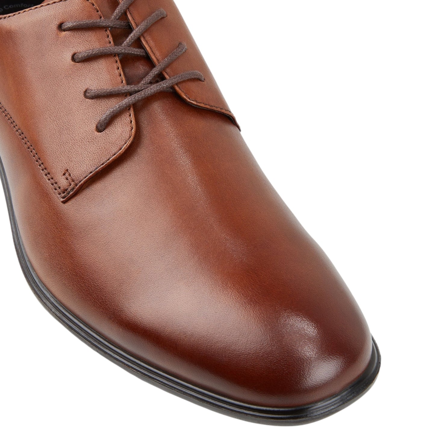 Mens Hush Puppies Cale Shoes Tan Burnish