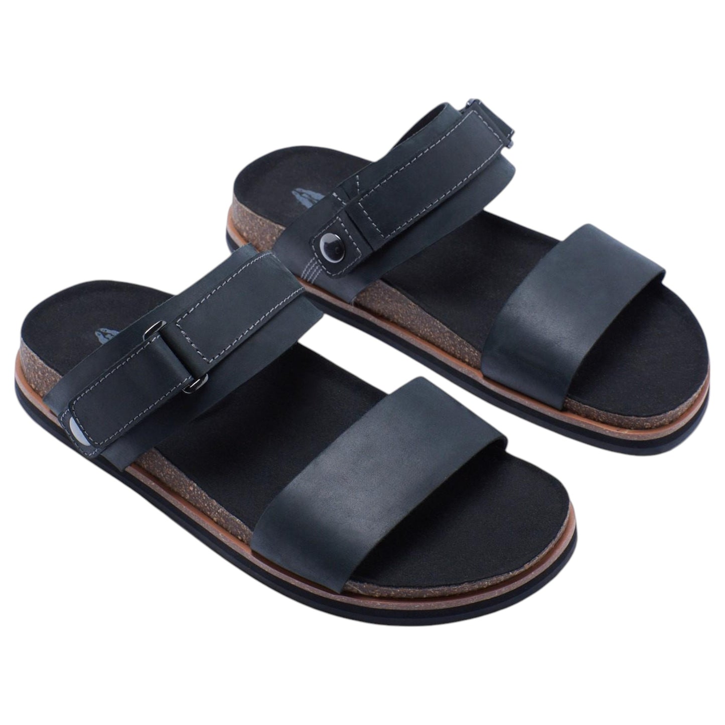 Mens Hush Puppies Cobber Sandals Black