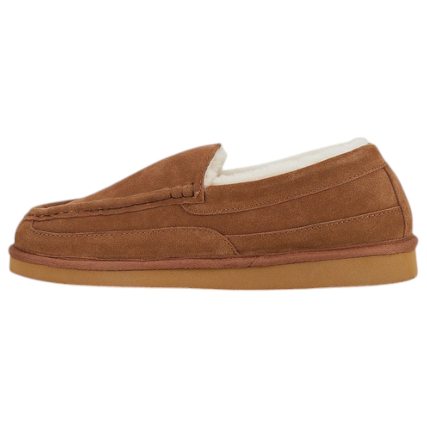 Mens Hush Puppies Leander Slippers Chestnut Suede
