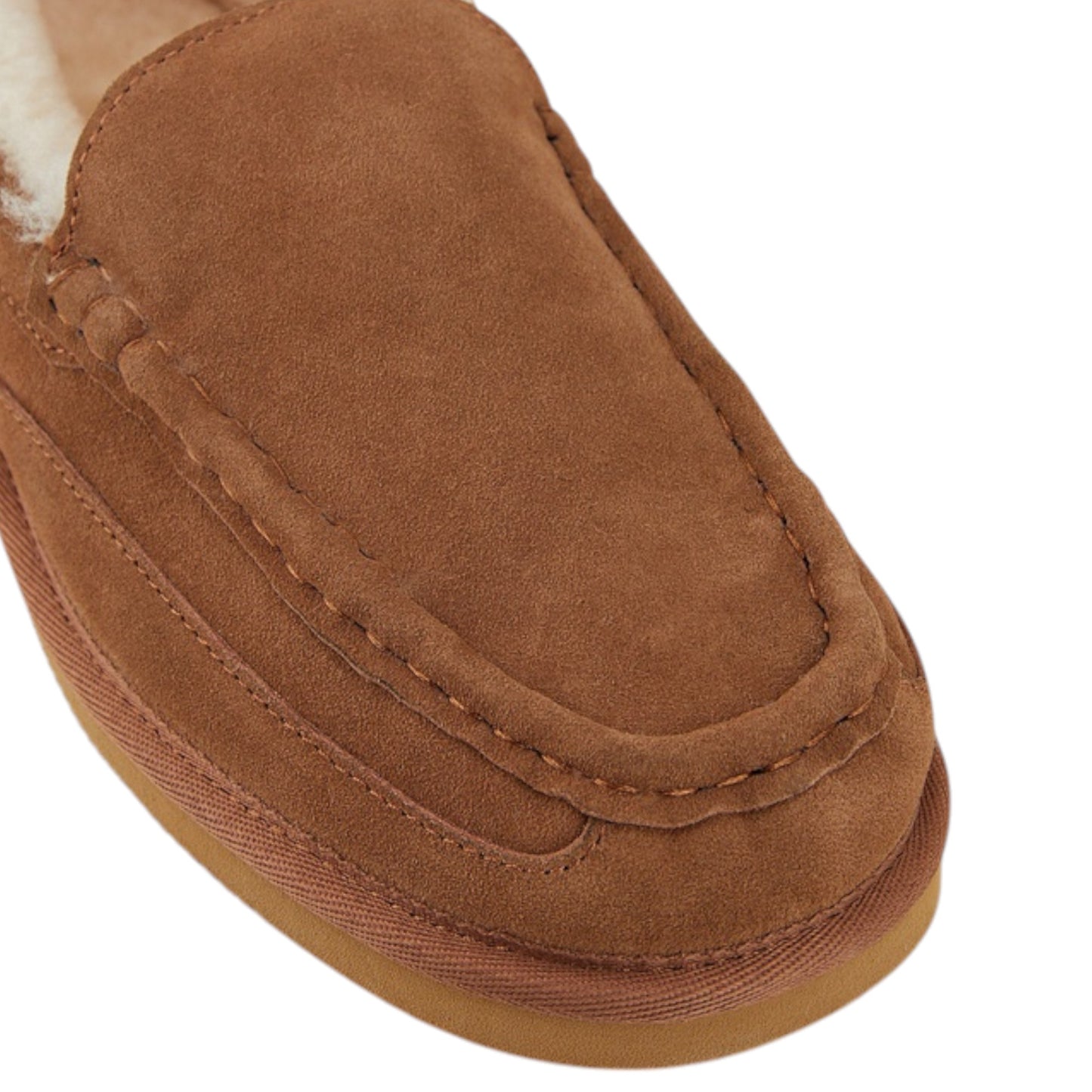 Mens Hush Puppies Leander Slippers Chestnut Suede