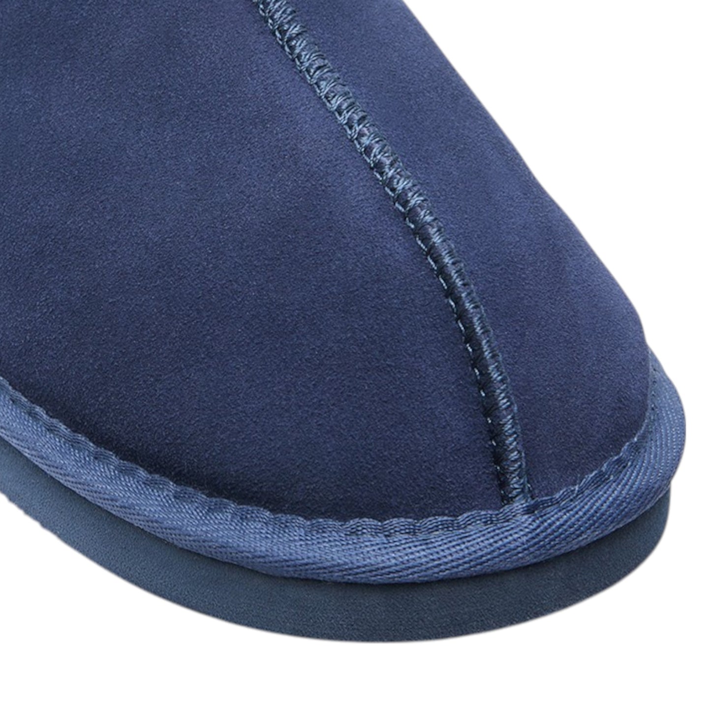 Mens Hush Puppies Loch Slippers Navy Suede