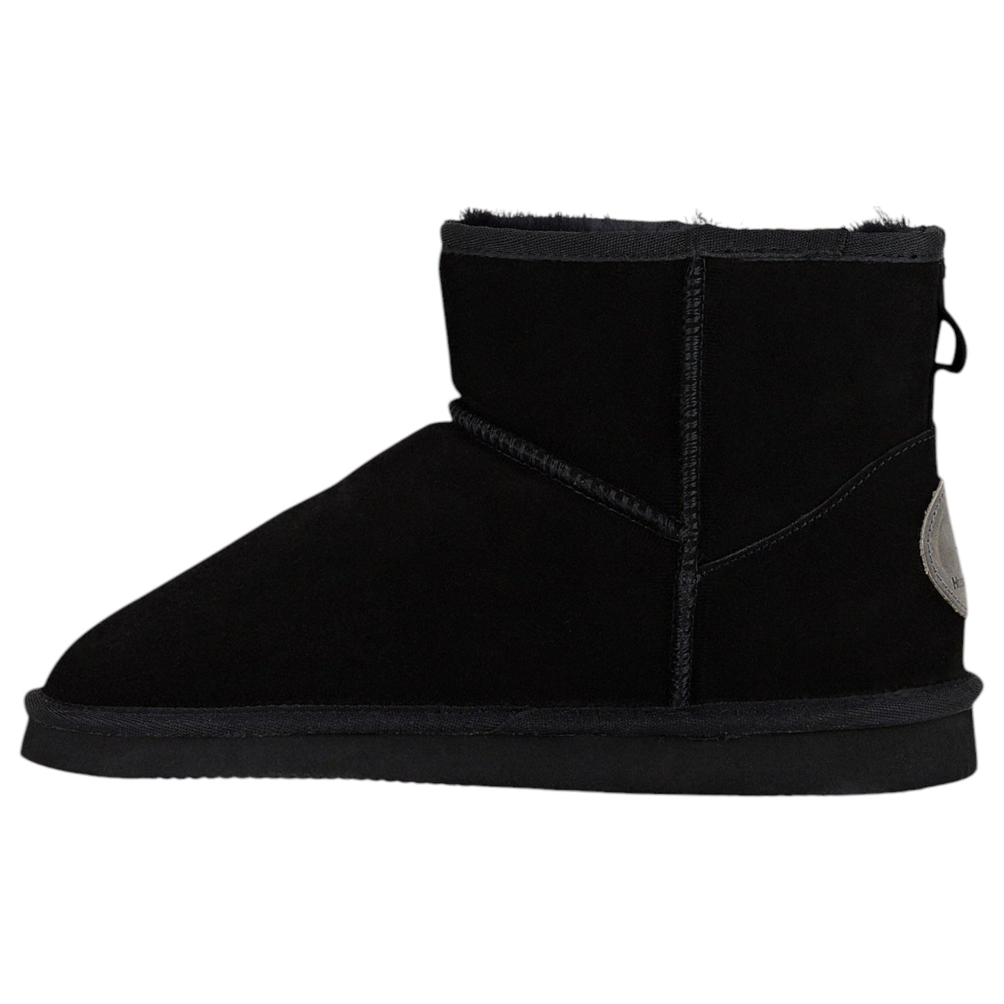 Mens Hush Puppies Lorry Boot Slippers Black Suede