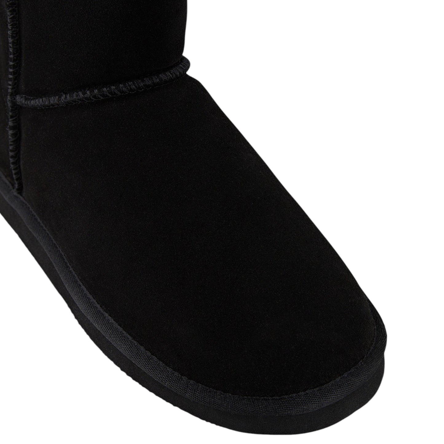 Mens Hush Puppies Lorry Boot Slippers Black Suede