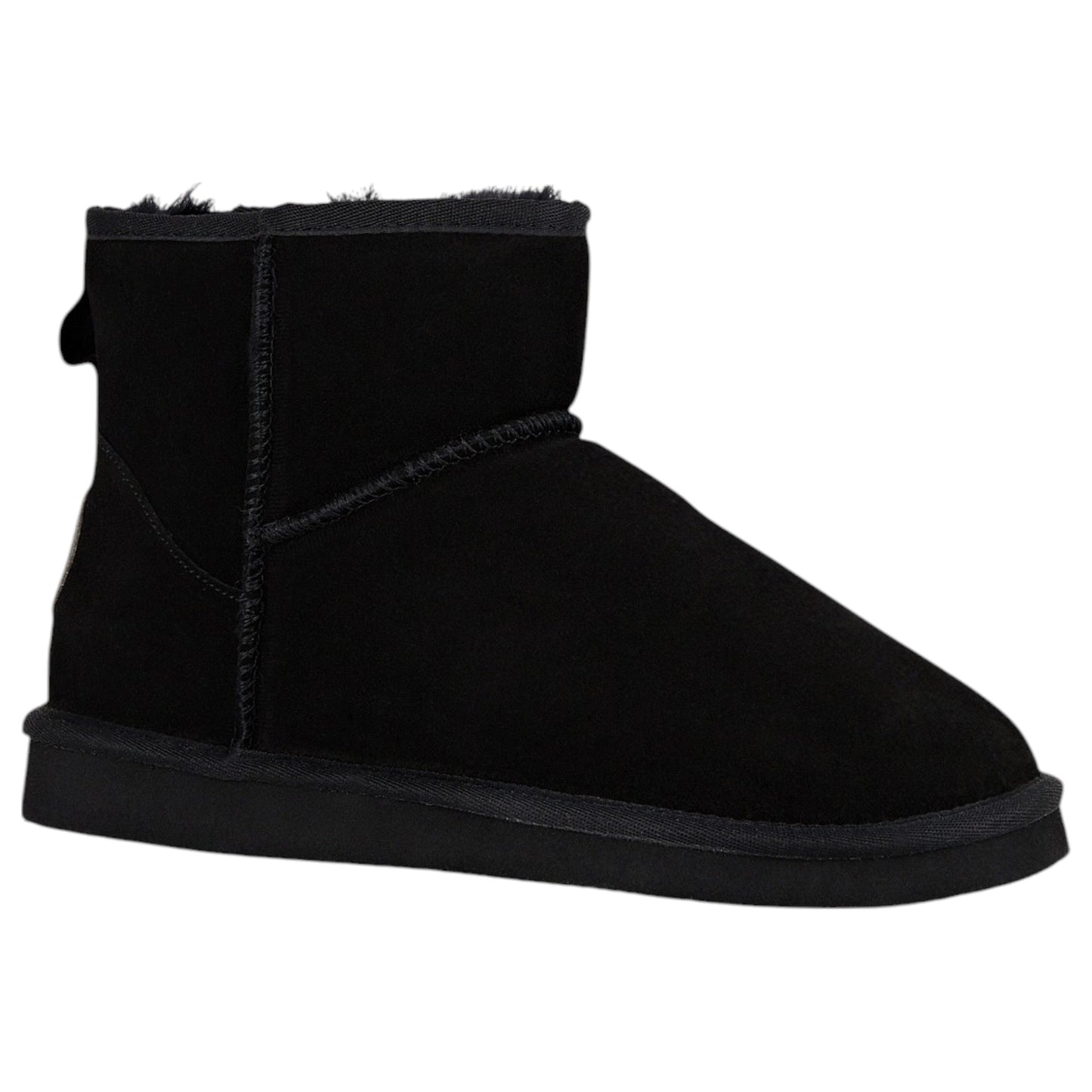 Mens Hush Puppies Lorry Boot Slippers Black Suede