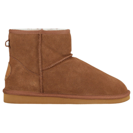Mens Hush Puppies Lorry Boot Slippers Chestnut Suede