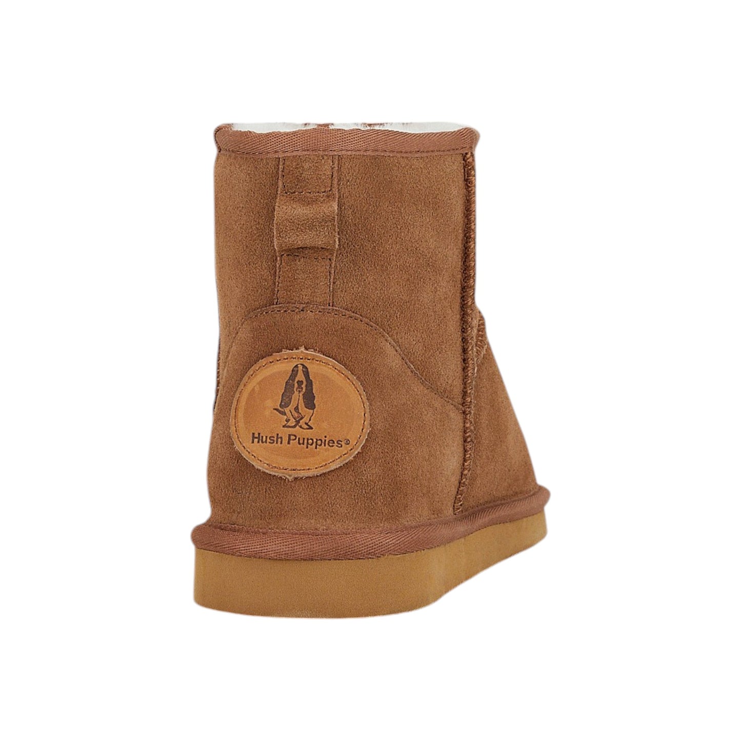 Mens Hush Puppies Lorry Boot Slippers Chestnut Suede