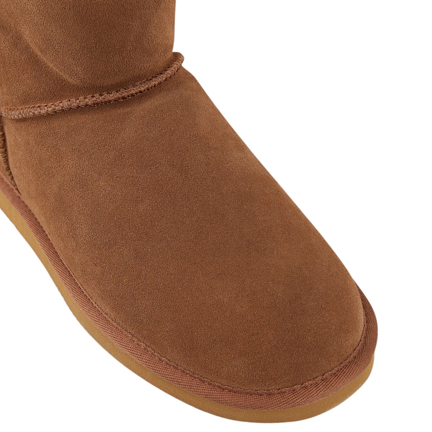 Mens Hush Puppies Lorry Boot Slippers Chestnut Suede
