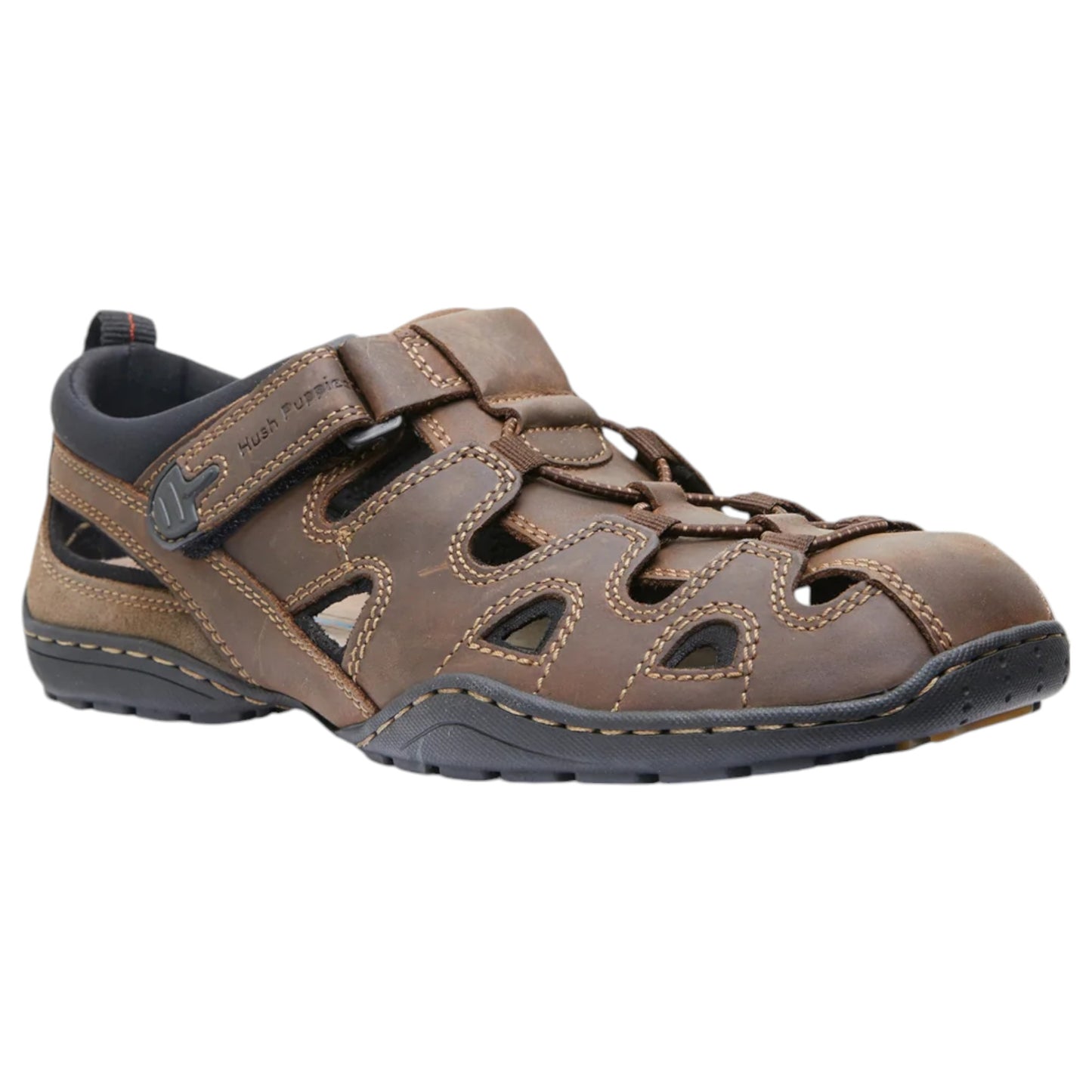 Mens Hush Puppies Sentry Sandals Brown