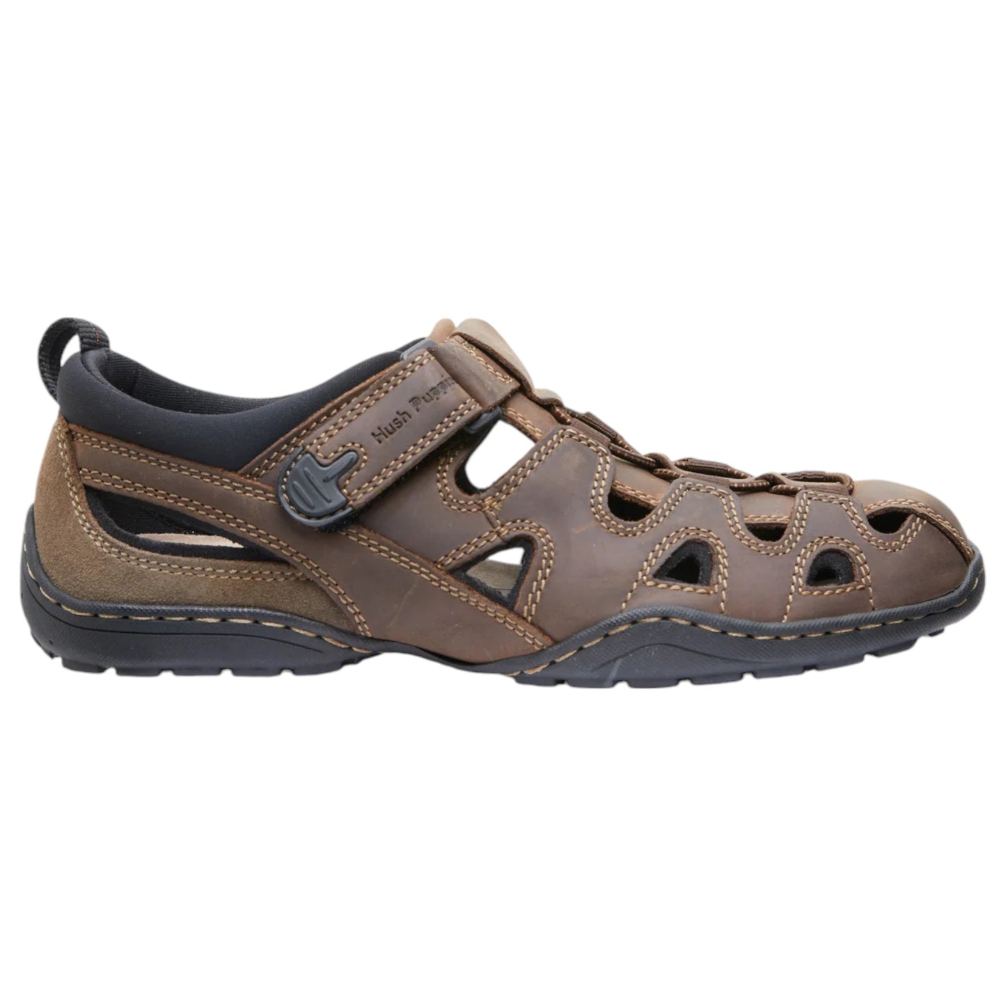 Mens Hush Puppies Sentry Sandals Brown