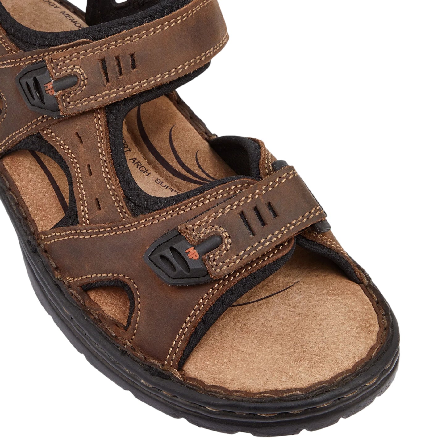 Mens Hush Puppies Simmer Sandals Brown