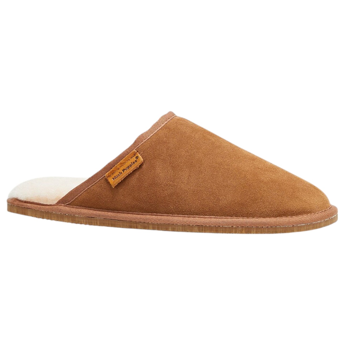 Mens Hush Puppies Sled Slippers Chestnut