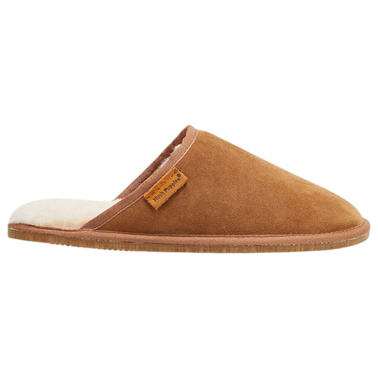 Mens Hush Puppies Sled Slippers Chestnut