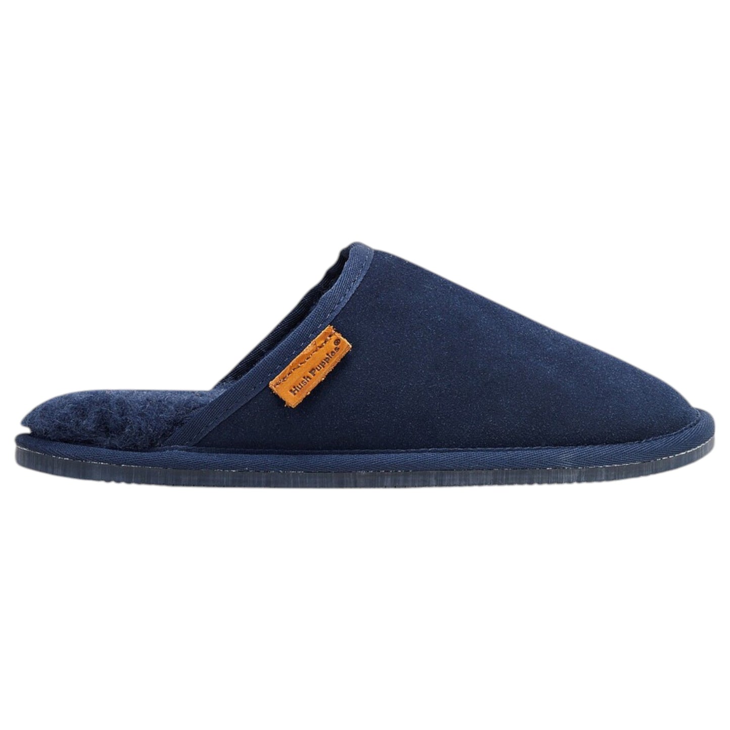 Mens Hush Puppies Sled Slippers Navy