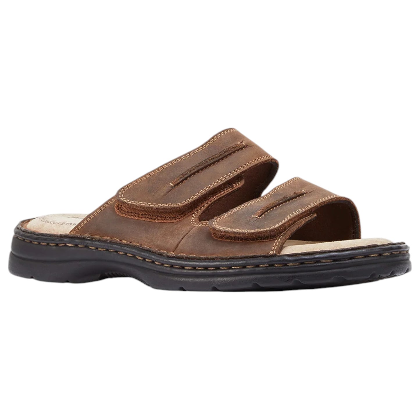 Mens Hush Puppies Slider Sandals Brown