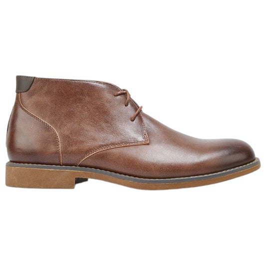 Mens Hush Puppies Terminal Boots Brown Burnish
