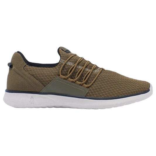 Mens Hush Puppies The Good Bungee Shoes Olive Textile