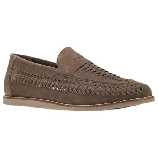 Mens Hush Puppies Wylie Shoes Brown Nubuck