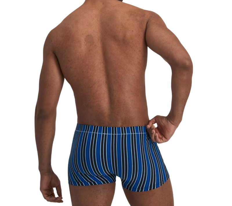 4 x Jockey Mens Skants Trunk Underwear Undies Striped Black And Blue