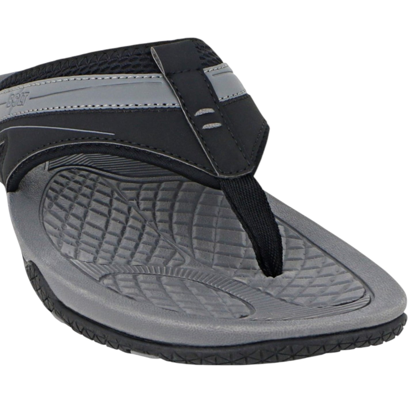 Mens Lightning Bolt Wayne Thongs Black/ Grey
