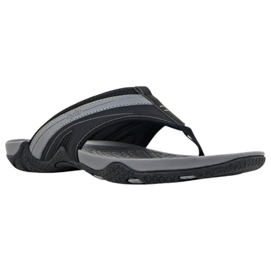 Mens Lightning Bolt Wayne Thongs Black/ Grey