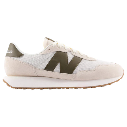 Mens New Balance 237 Shoes White/Olive