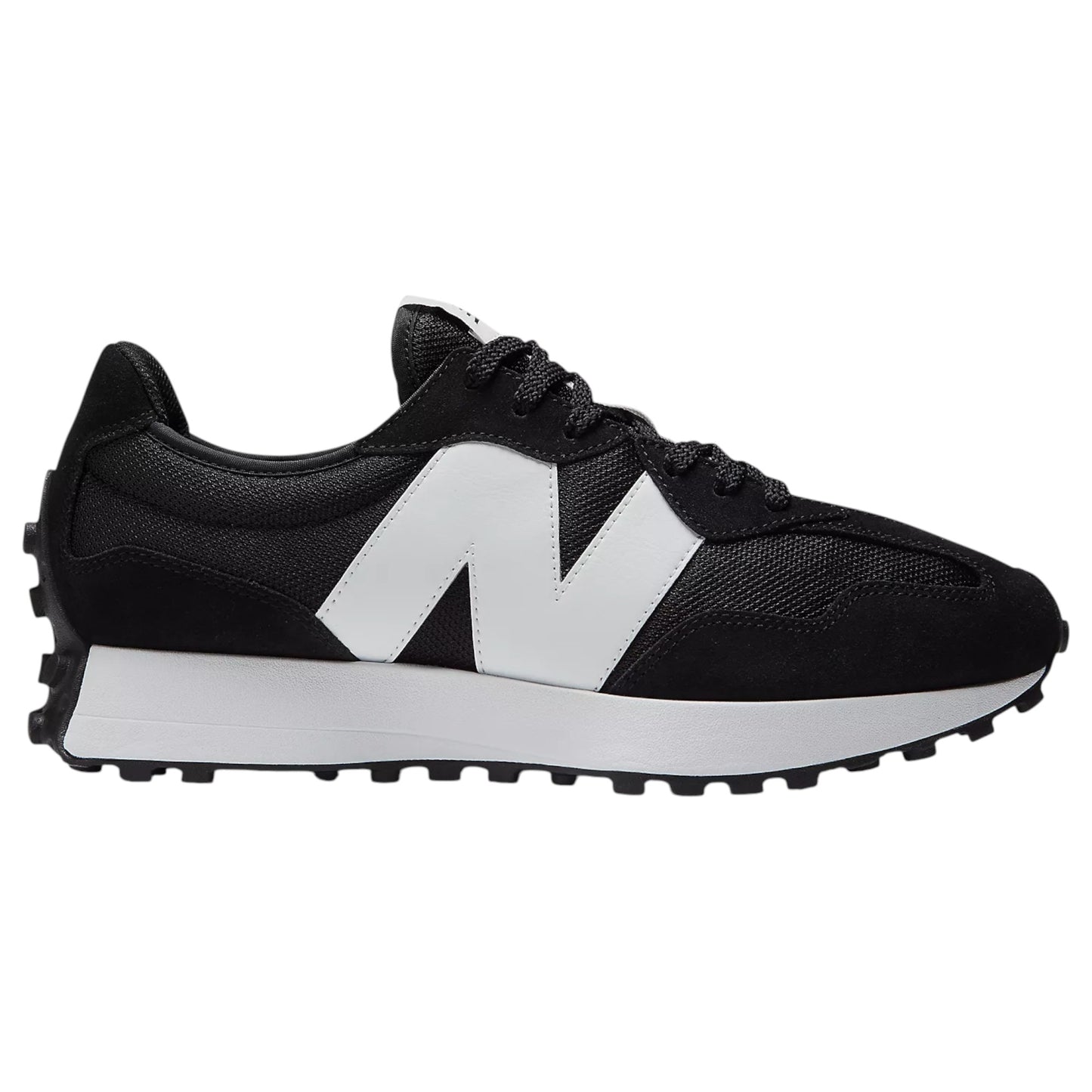 Mens New Balance 327 Shoes Black/White
