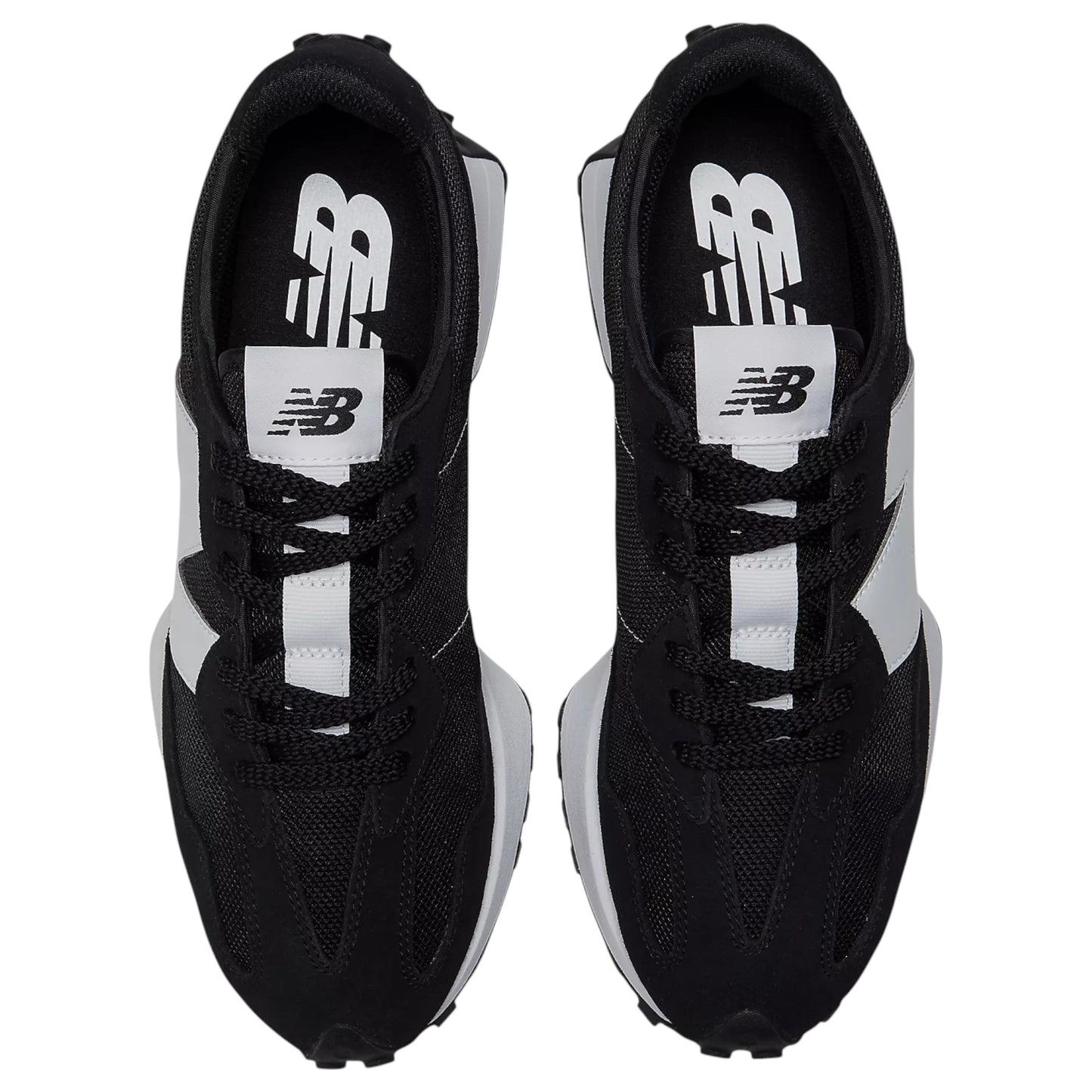 Mens New Balance 327 Shoes Black/White