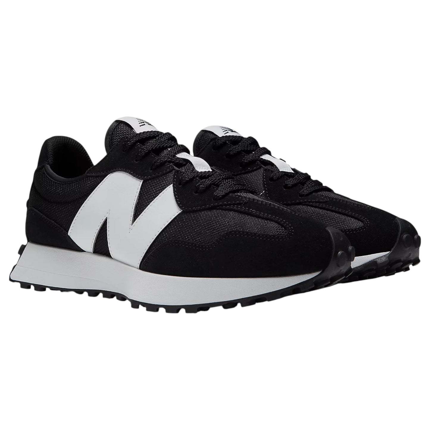 Mens New Balance 327 Shoes Black/White