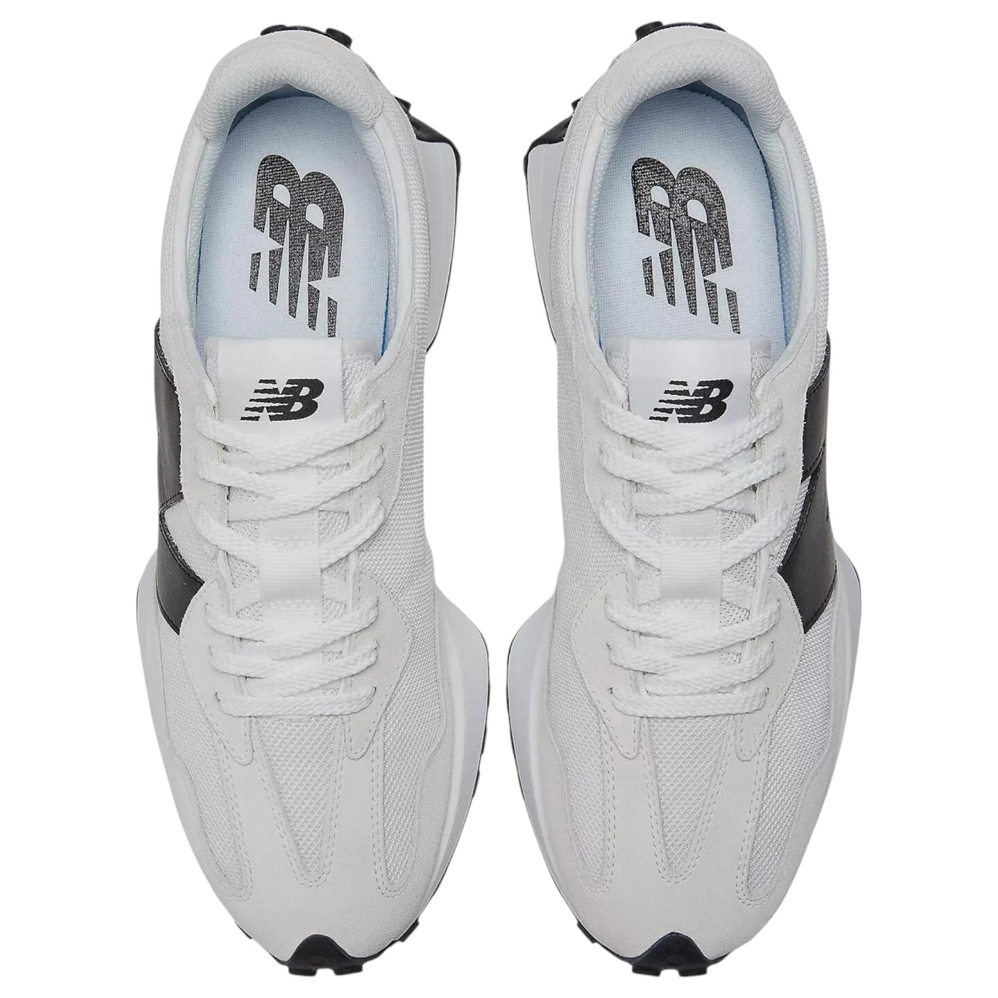 Mens New Balance 327 Shoes White/Black