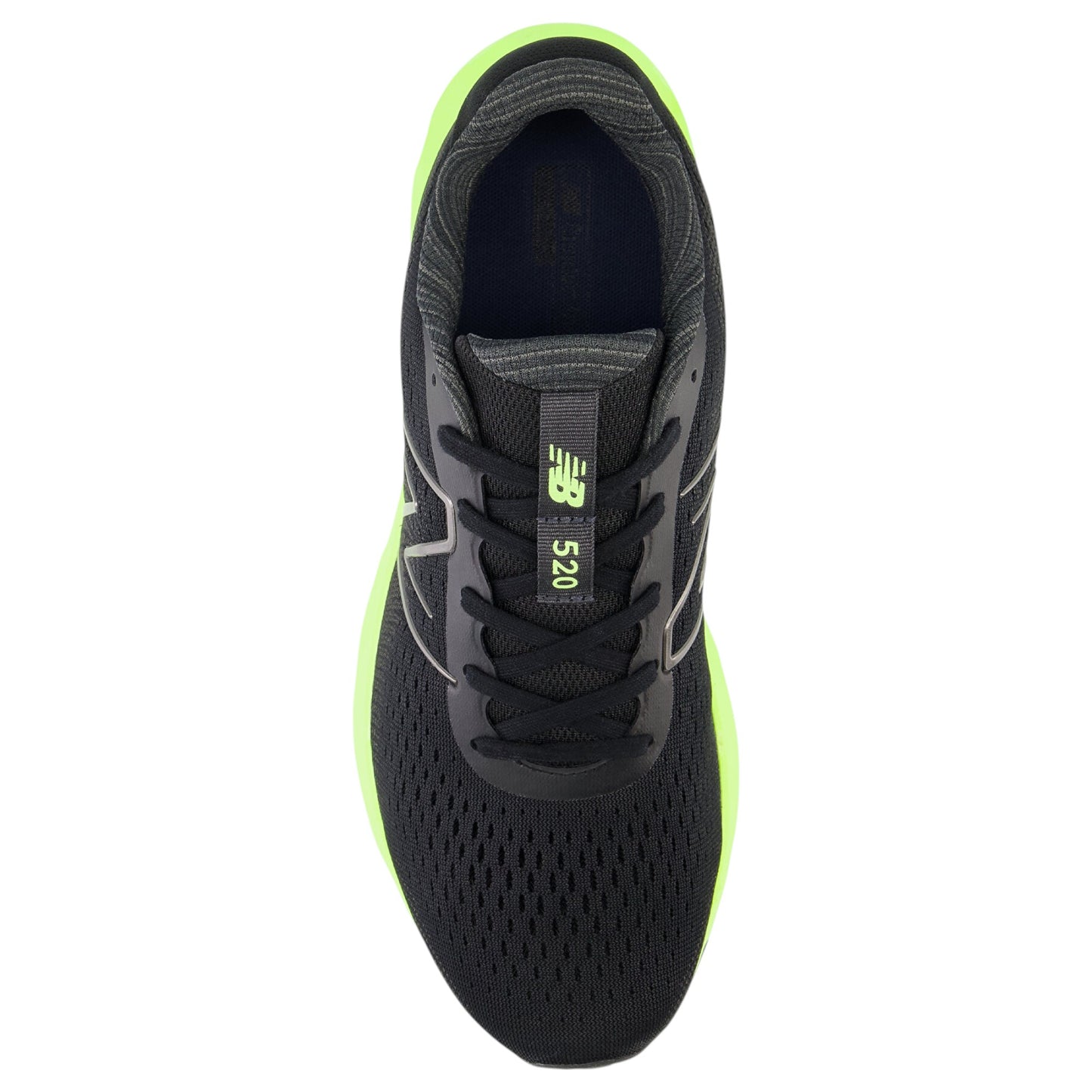 Mens New Balance 520 v8 Shoes Black/Lime