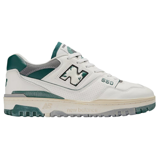 Mens New Balance 550 Shoes White/Green