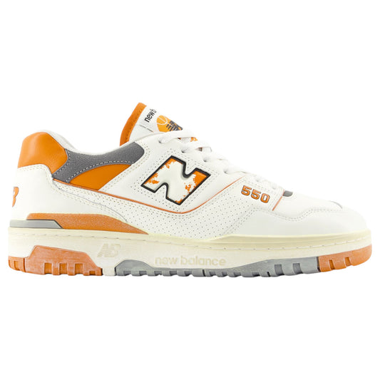 Mens New Balance 550 Shoes White/Orange
