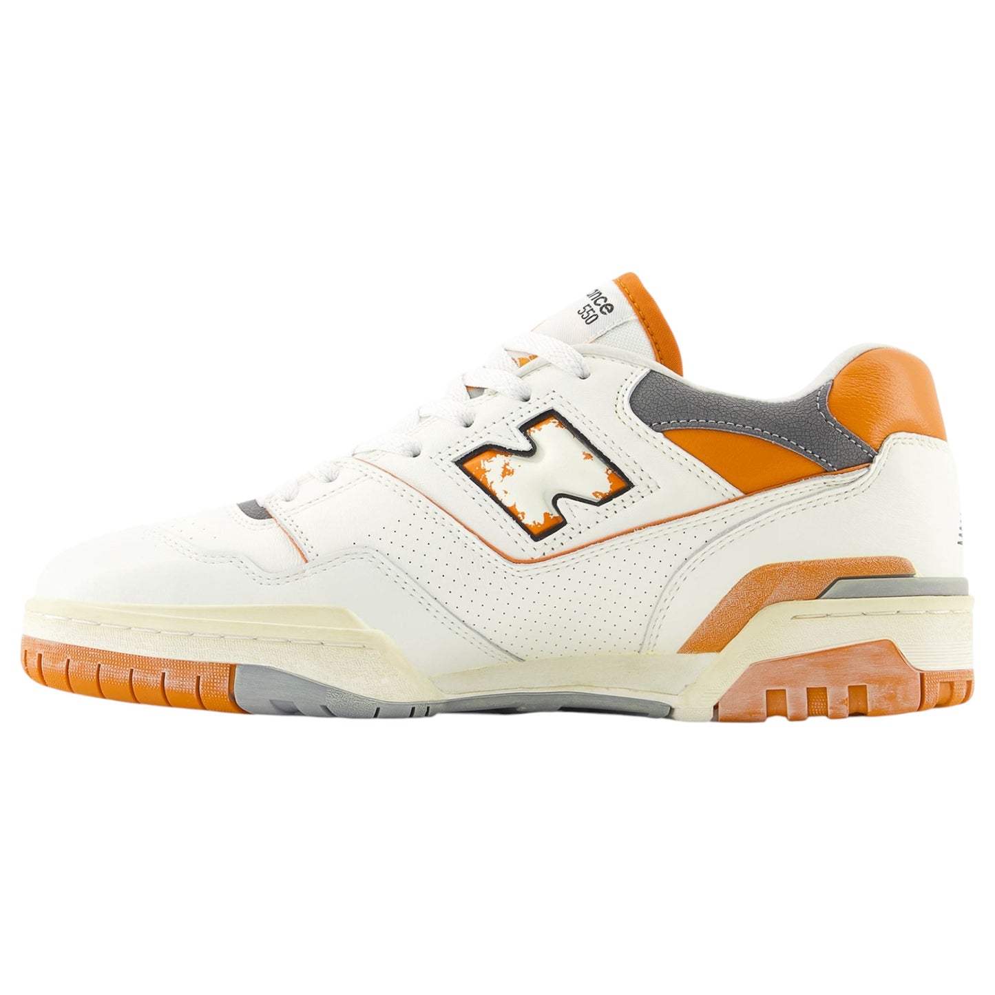 Mens New Balance 550 Shoes White/Orange