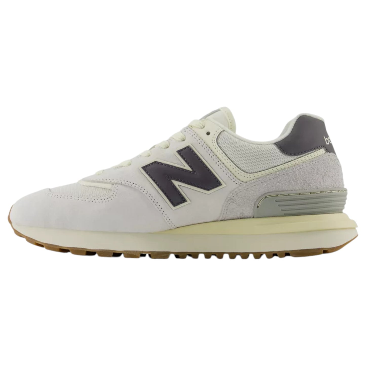 Mens New Balance 574 Shoes Alloy/White