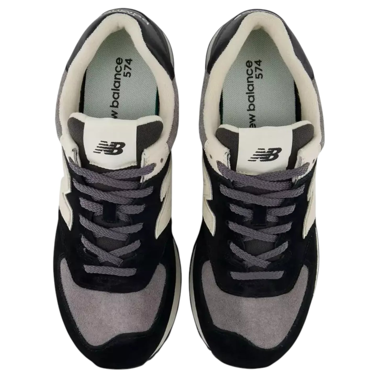 Mens New Balance 574 Shoes Black Multi